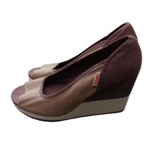 Teva Mush Promenade Wedges - brown and tan